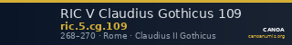 RIC V Claudius Gothicus 109 — CANOA