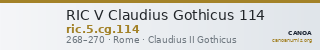RIC V Claudius Gothicus 114 — CANOA
