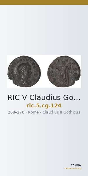RIC V Claudius Gothicus 124 — CANOA