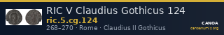 RIC V Claudius Gothicus 124 — CANOA