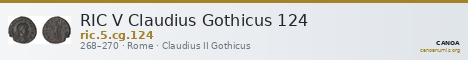 RIC V Claudius Gothicus 124 — CANOA