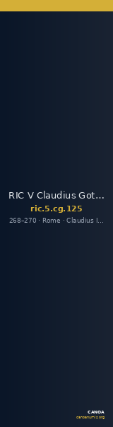 RIC V Claudius Gothicus 125 — CANOA