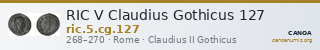 RIC V Claudius Gothicus 127 — CANOA