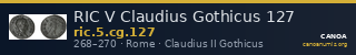 RIC V Claudius Gothicus 127 — CANOA