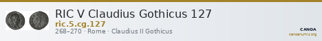 RIC V Claudius Gothicus 127 — CANOA