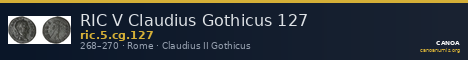 RIC V Claudius Gothicus 127 — CANOA