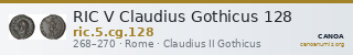 RIC V Claudius Gothicus 128 — CANOA