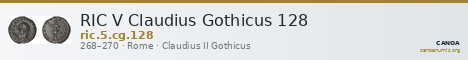 RIC V Claudius Gothicus 128 — CANOA