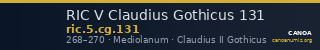 RIC V Claudius Gothicus 131 — CANOA