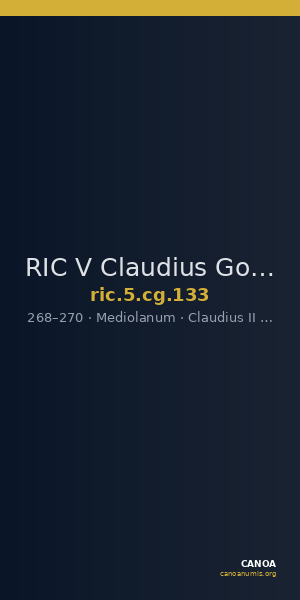 RIC V Claudius Gothicus 133 — CANOA