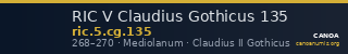 RIC V Claudius Gothicus 135 — CANOA