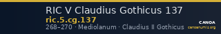 RIC V Claudius Gothicus 137 — CANOA