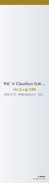 RIC V Claudius Gothicus 138 — CANOA