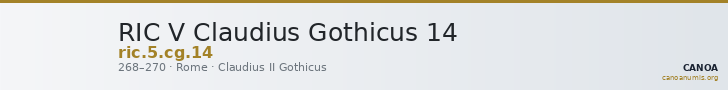 RIC V Claudius Gothicus 14 — CANOA