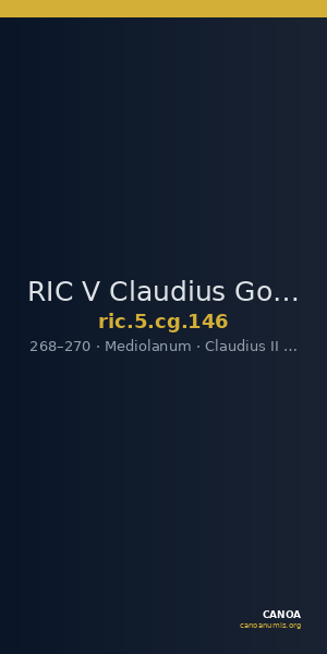 RIC V Claudius Gothicus 146 — CANOA
