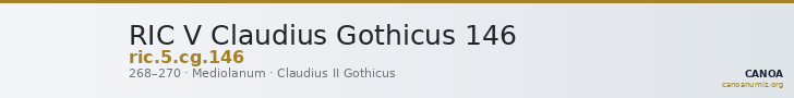 RIC V Claudius Gothicus 146 — CANOA