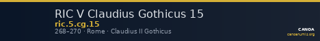 RIC V Claudius Gothicus 15 — CANOA