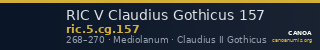 RIC V Claudius Gothicus 157 — CANOA