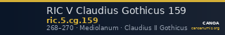 RIC V Claudius Gothicus 159 — CANOA