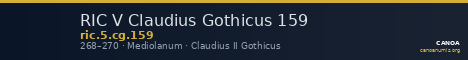 RIC V Claudius Gothicus 159 — CANOA