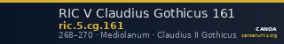 RIC V Claudius Gothicus 161 — CANOA