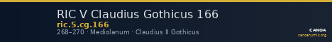 RIC V Claudius Gothicus 166 — CANOA