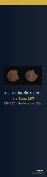 RIC V Claudius Gothicus 167 — CANOA