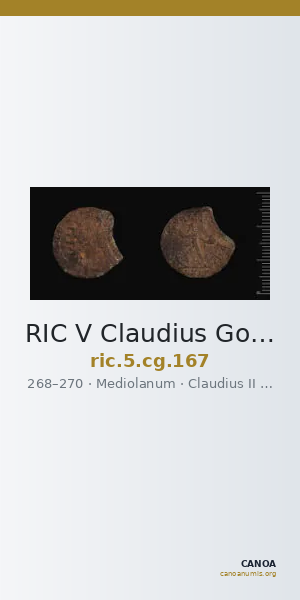RIC V Claudius Gothicus 167 — CANOA