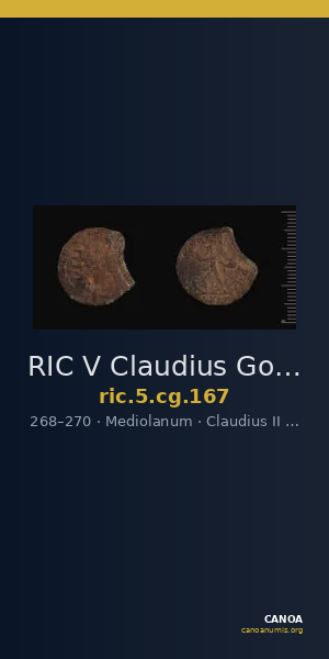 RIC V Claudius Gothicus 167 — CANOA