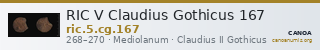 RIC V Claudius Gothicus 167 — CANOA