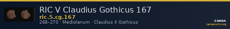 RIC V Claudius Gothicus 167 — CANOA