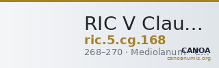 RIC V Claudius Gothicus 168 — CANOA