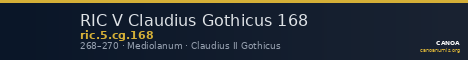 RIC V Claudius Gothicus 168 — CANOA