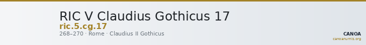 RIC V Claudius Gothicus 17 — CANOA