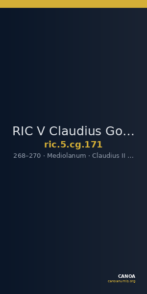 RIC V Claudius Gothicus 171 — CANOA