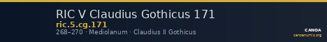 RIC V Claudius Gothicus 171 — CANOA