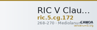 RIC V Claudius Gothicus 172 — CANOA