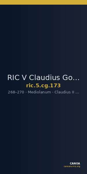 RIC V Claudius Gothicus 173 — CANOA