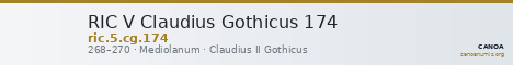RIC V Claudius Gothicus 174 — CANOA