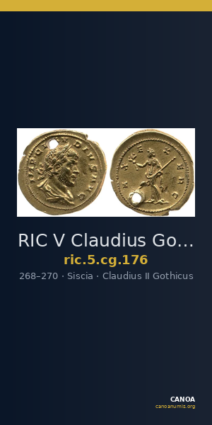 RIC V Claudius Gothicus 176 — CANOA