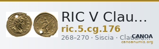 RIC V Claudius Gothicus 176 — CANOA