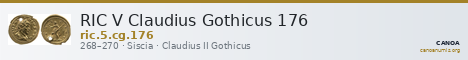 RIC V Claudius Gothicus 176 — CANOA