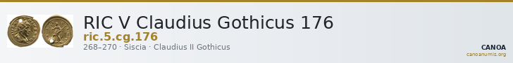 RIC V Claudius Gothicus 176 — CANOA