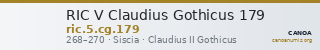 RIC V Claudius Gothicus 179 — CANOA