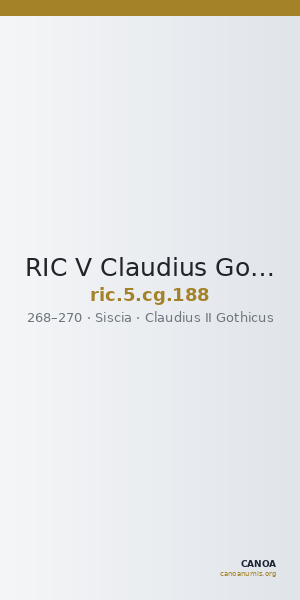 RIC V Claudius Gothicus 188 — CANOA