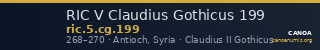 RIC V Claudius Gothicus 199 — CANOA
