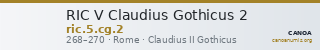 RIC V Claudius Gothicus 2 — CANOA