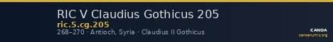 RIC V Claudius Gothicus 205 — CANOA