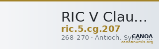 RIC V Claudius Gothicus 207 — CANOA
