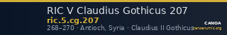 RIC V Claudius Gothicus 207 — CANOA
